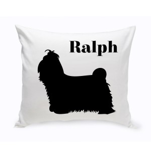 JDS Personalized Gifts Personalized Shih Tzu Classic Silhouette Throw Pillow JMSI2521
